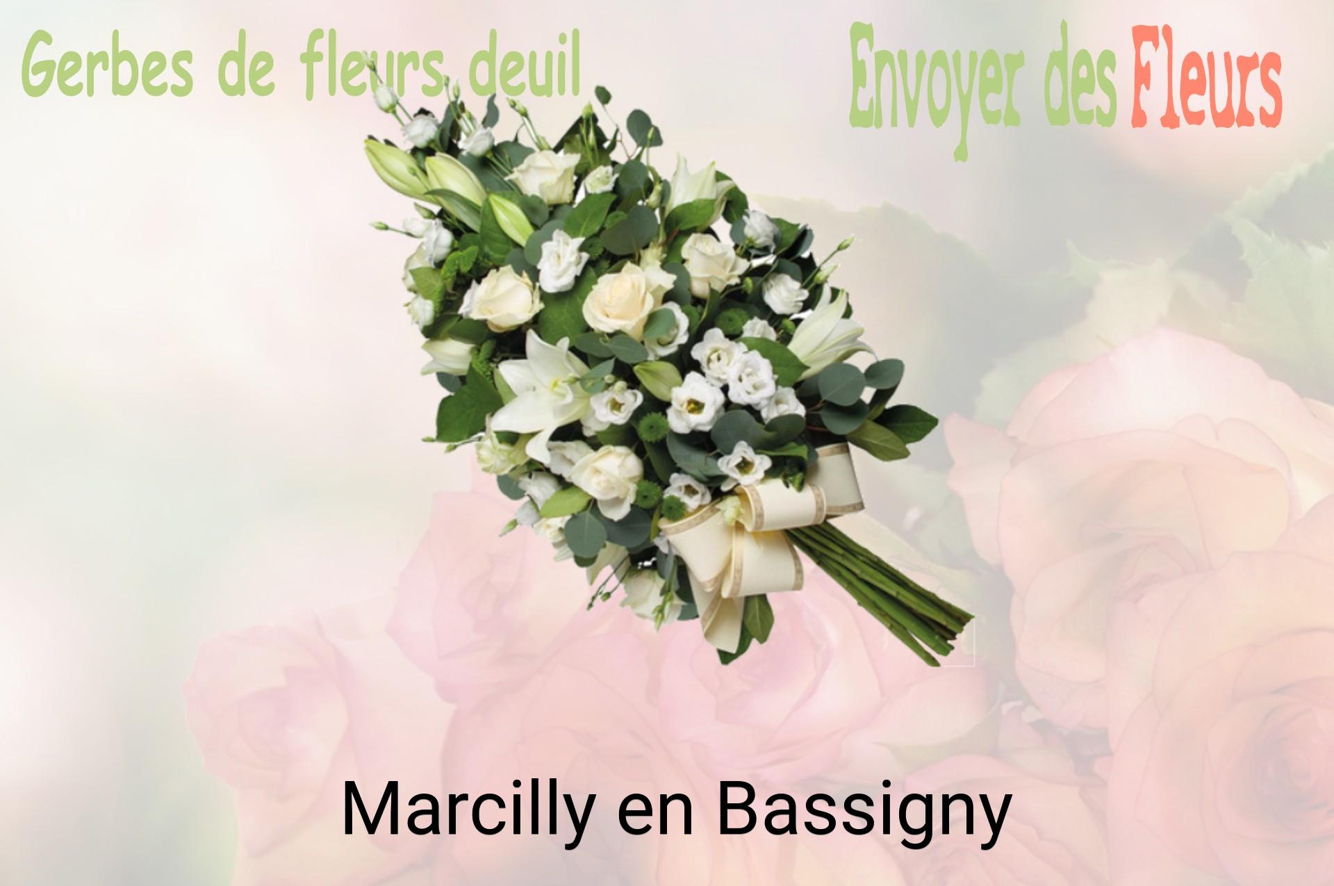 Gerbe de fleurs de deuil livrée à Marcilly-en-Bassigny